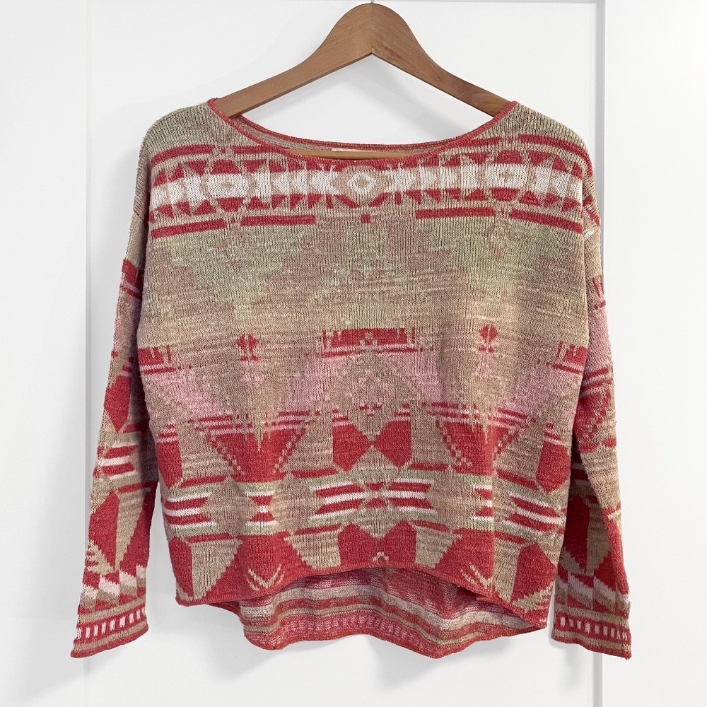 Ralph Lauren Denim & Supply Aztec Southwestern Geometric Sweater
